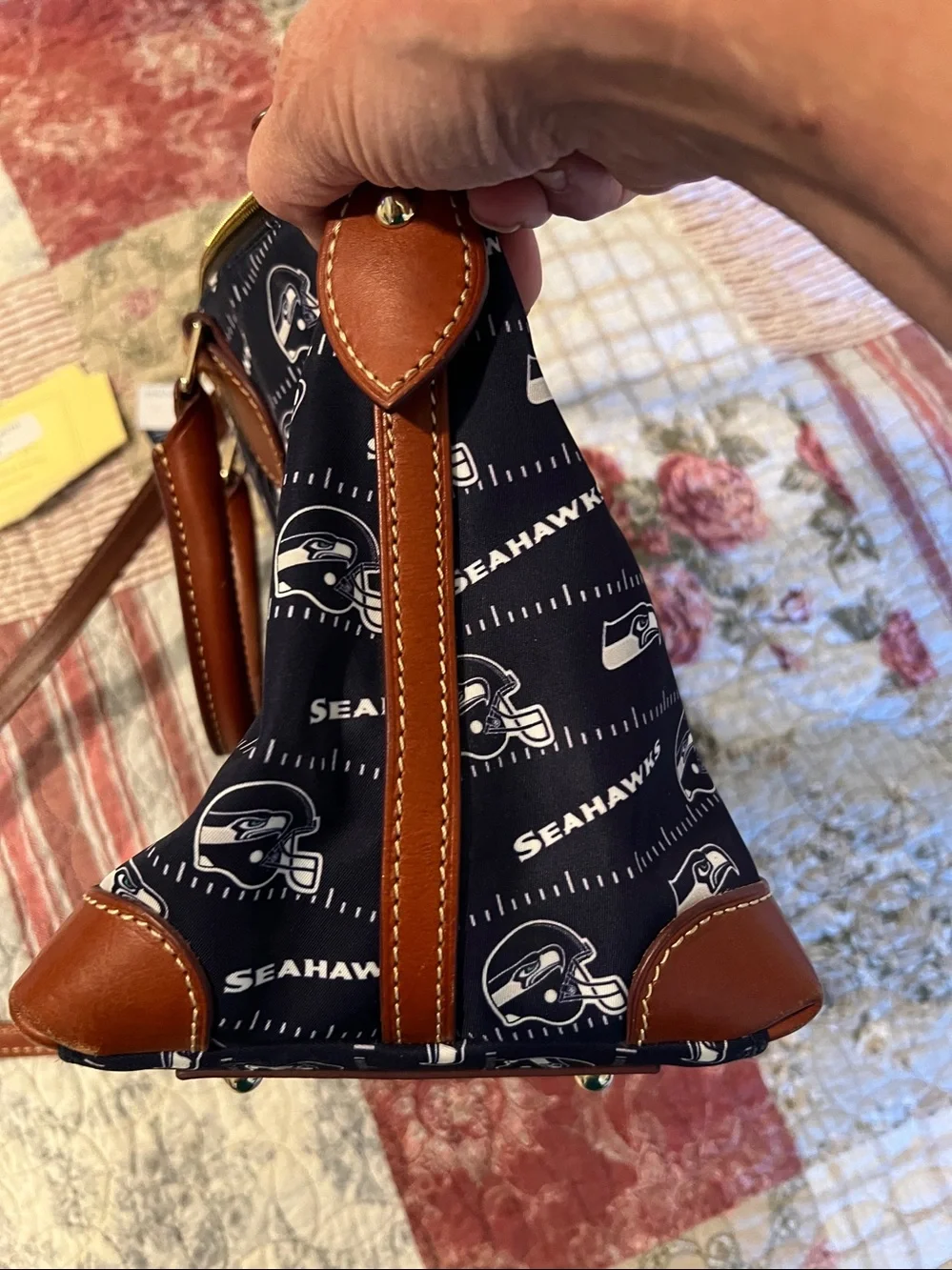 Dooney Bourke Seahawks Satchel crossbody strap purse